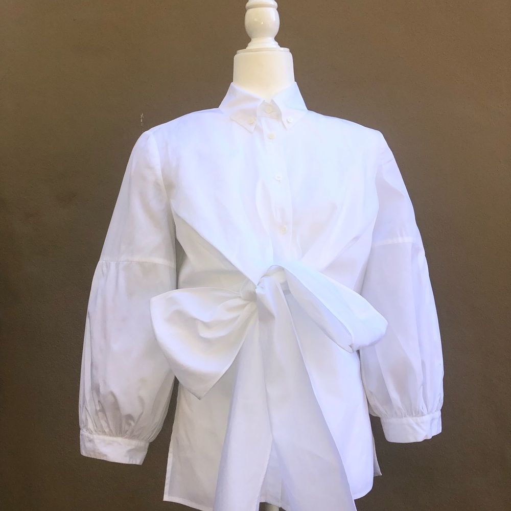 🔥STUNNING DVF white blouse size 8 price firm! - Picture 3 of 12